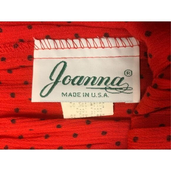 Vintage Polka Dot Patterned A-Line Skirt - Picture 4 of 7